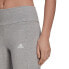 Фото #5 товара Леггинсы спортивные Adidas Essentials High-Waist GL0638 серого цвета