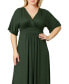 ფოტო #3 პროდუქტის Plus Size Vienna Kimono Sleeve Long Maxi Dress