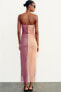 Фото #7 товара Платье из прозрачной ткани с принтом ZARA