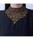 ფოტო #2 პროდუქტის Women's Black Floral Embroidered Evening Gown