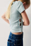 Cut-out t-shirt with bows