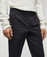 Men's Slim-Fit Cotton Pleated Pants