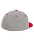 Фото #2 товара Men's Gray Indiana Hoosiers On-Field Baseball Fitted Hat