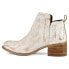 Фото #3 товара Diba True Win Doe Round Toe Pull On Womens White Casual Boots 90056-100