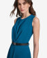 Фото #5 товара Women's Belted A-Line Dress