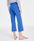 Фото #2 товара Women's Cobalt Glaze Ponte Kick-Flare Ankle Pants, Regular and Short Lengths, Created for Macy's