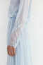 Фото #5 товара Длинное кружевное платье ZARA