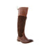 Фото #4 товара Roan by Bed Stu Natty F858037 Womens Brown Leather Lace Up Knee High Boots