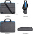 Фото #5 товара DOMISO 10.1-10.5 Inch Waterproof Laptop Bag Carry Bag Shoulder Bag with USB Charging Port for 9.7 Inch Samsung Galaxy Tab / 9.7 Inch iPad Pro / 10.1 Inch Lenovo Tab 4 10 Plus, Blue Zip