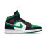Фото #2 товара Кроссовки мужские Nike Air Jordan 1 Mid Черно-зеленые