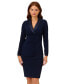 ფოტო #5 პროდუქტის Women's Jersey Tuxedo Sheath Dress