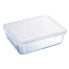 Прямоугольная коробочка для завтрака с крышкой Pyrex Cook & Freeze 19 x 14 x 5 cm 800 ml Прозрачный Силикон Cтекло (6 штук)