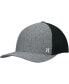 Фото #2 товара Men's Gray Mini Icon Logo Trucker Flex Fit Hat