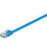 Goobay CAT 6 Flat Patch Cable - U/UTP - blue - 1.5 m - 1.5 m - Cat6 - U/UTP (UTP) - RJ-45 - RJ-45