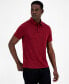 Фото #5 товара Alfatech Short Sleeve Marled Polo Shirt, Created for Macy's