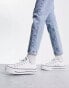 Фото #4 товара Converse Chuck Taylor Lift Ox platform trainers in white