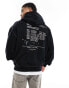 Фото #1 товара Cotton On relaxed seam detail hoodie with Basquiat art print