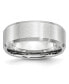 Фото #1 товара Cobalt Beveled Edge Satin Wedding Band Ring