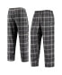 ფოტო #3 პროდუქტის Men's Charcoal, Gray Brooklyn Nets Ultimate Plaid Flannel Pajama Pants