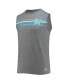 Фото #3 товара Men's Gray Miami Marlins Muscle Tank Top