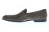 Фото #5 товара Bruno Magli Silas BM600231 Mens Gray Suede Slip On Penny Loafers Shoes