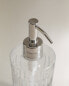 Glass bathroom soap dispenser