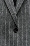 Zw collection pinstripe wool blend blazer