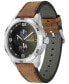 Фото #2 товара Часы и аксессуары Hugo Boss Мужские наручные часы Grip Brown из натуральной кожи, 46 мм