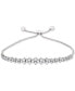 ფოტო #1 პროდუქტის Diamond Honeycomb Bolo Bracelet (1-1/2 ct. t.w.) in 14k White Gold, Created for Macy's