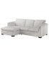 Фото #1 товара Arond 97" 2-Pc. Leather Sectional with Chaise, Created for Macy's