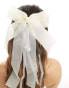 Фото #1 товара True Decandence chiffon hair bow in cream