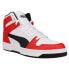 Фото #4 товара Puma Rebound Layup Wide High Top Mens Black, Red, White Sneakers Casual Shoes 3