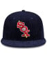 Фото #2 товара Men's Navy Chicago White Sox Throwback Corduroy 59FIFTY Fitted Hat