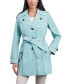 Фото #1 товара Women's Single-Breasted Hooded Belted Trench Coat