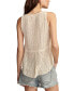 Women's Crochet Scoop-Neck Sleeveless Top