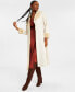 ფოტო #4 პროდუქტის Women's Faux-Suede Faux-Fur-Lined Coat