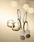 ფოტო #2 პროდუქტის Oval Swirl Hoop Earrings in 10k Gold