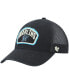 Фото #2 товара Men's '47 Black Miami Marlins Cledus MVP Trucker Snapback Hat