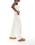 Фото #5 товара Vero Moda wide leg tie waist trousers with textured applique in cream