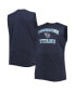 Men's Navy Tennessee Titans Big and Tall Muscle Tank Top Синий, 4XB - фото #1