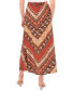 ფოტო #2 პროდუქტის Women's Chevron-Print Pull-On A-Line Maxi Skirt