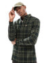 Фото #1 товара Fred Perry tonal tartan shirt in dark green