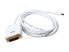 Фото #2 товара Rosewill RCDC-14018 - 6-Foot White Mini DisplayPort to DVI Cable - 32 AWG, Male