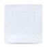 Набор многоразовых тарелок Algon Квадратный Белый Пластик 23 cm 12 штук
