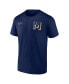 ფოტო #2 პროდუქტის Men's Milwaukee Brewers Split Zone T-Shirt