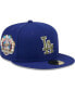 Фото #1 товара Men's Royal Los Angeles Dodgers 60th Anniversary Spring Training Botanical 59FIFTY Fitted Hat