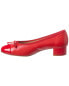 French Sole Elda Cap Toe Leather Pump Women's