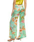 Фото #2 товара Adriana Iglesias Misty Garden Silk Pant Women's Green 36