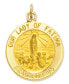 ფოტო #1 პროდუქტის 14k Gold Charm, Our Lady of Fatima Medal Charm