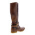 Фото #8 товара Roan by Bed Stu Gayla FR85814 Womens Brown Leather Zipper Knee High Boots 6.5
